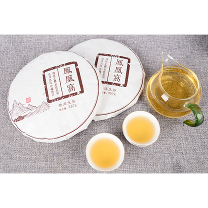 Seven Seeds Cake Spring Tea Cake 357 Organic Green Tea Yiwu Fenghuang Wo-