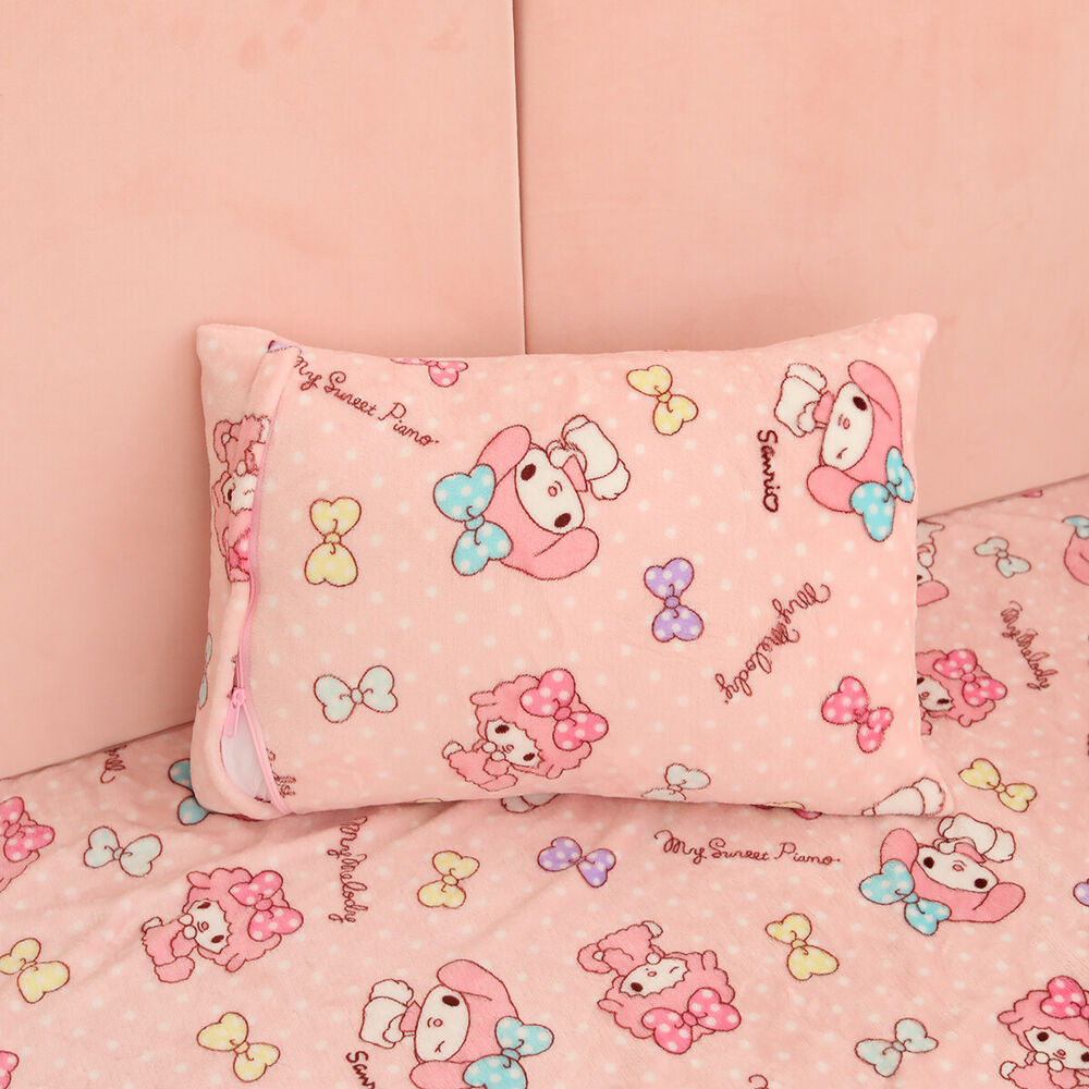 Melody Plush Blanket Cinnamoroll Kuromi Carpet Sofa Mat Nap Quilt Decoration
