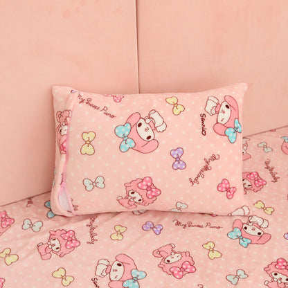 Melody Plush Blanket Cinnamoroll Kuromi Carpet Sofa Mat Nap Quilt Decoration
