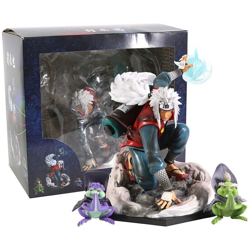 Anime Naruto Jiraiya Shima Fukasaku PVC Action Figure Model Toy Statue Doll Gift