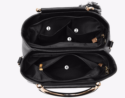 Women's PU Leather Shoulder Bags Tote Purse Handbags Messenger Crossbody Satchel