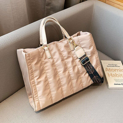 Warm Down Cotton Space Bag Handbags Women Shoulder Bags Shopper Bag