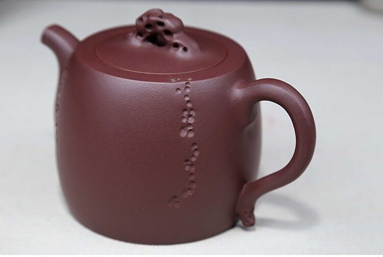 340cc chinese Yixing Handmade Zisha Purple clay Teapot JinShiYuan Hu Tea Pot