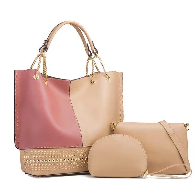 Women Bag 3PCS Fashion Design, PU Handbags Shoulder Crossbody, Christmas Gift