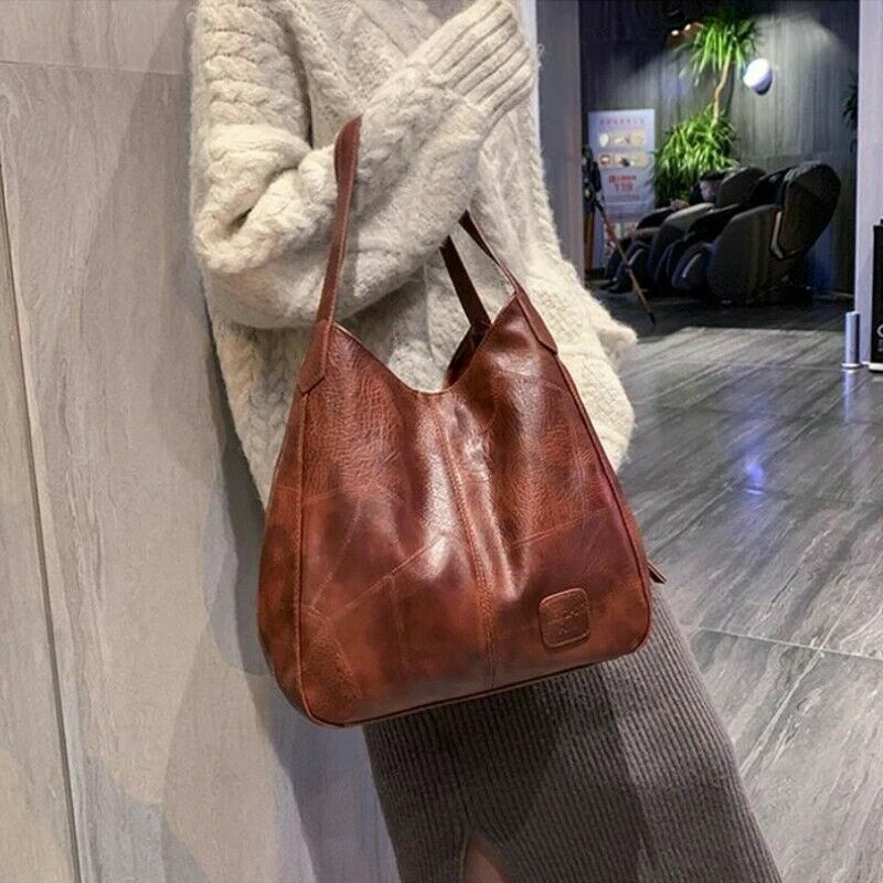 Handbag For Women PU Leather Shoulder Bag Lady Shoulder Bag Shopping Bag
