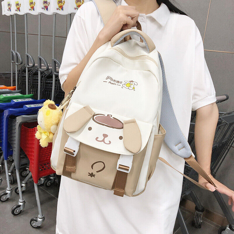 My Melody Kuromi Cinnamoroll Backpack Student Schoolbag Travel Computer Bag Gift