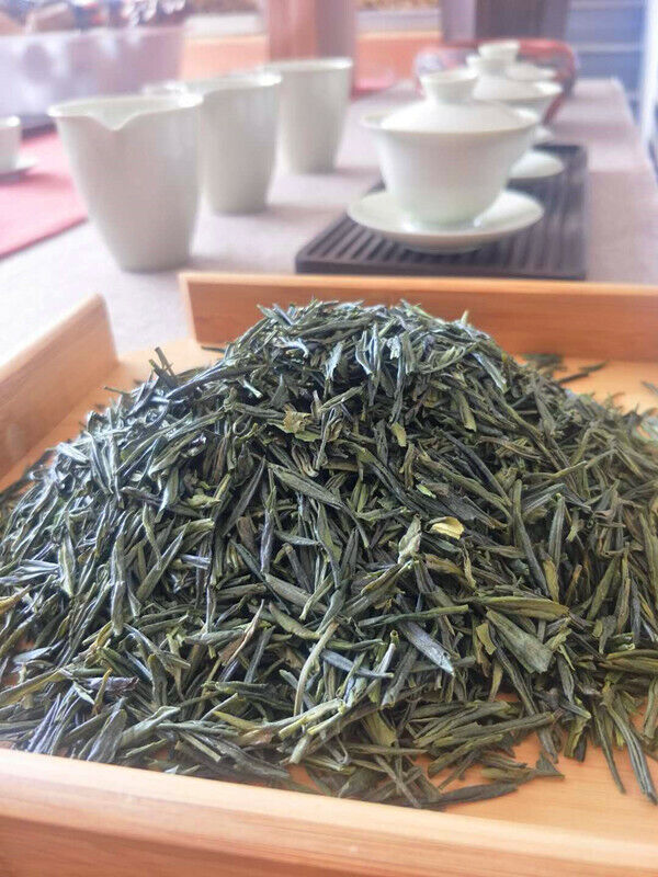 Organic Gu Zhu Zi Sun tea, China Zejiang Purple Bamboo Shoot Green Tea cha thé