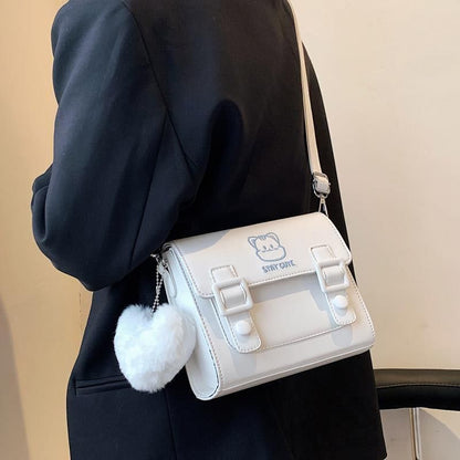 Women Bag Crossbody Shoulder Purse Letter Messenger Handbag Synthetic Leather