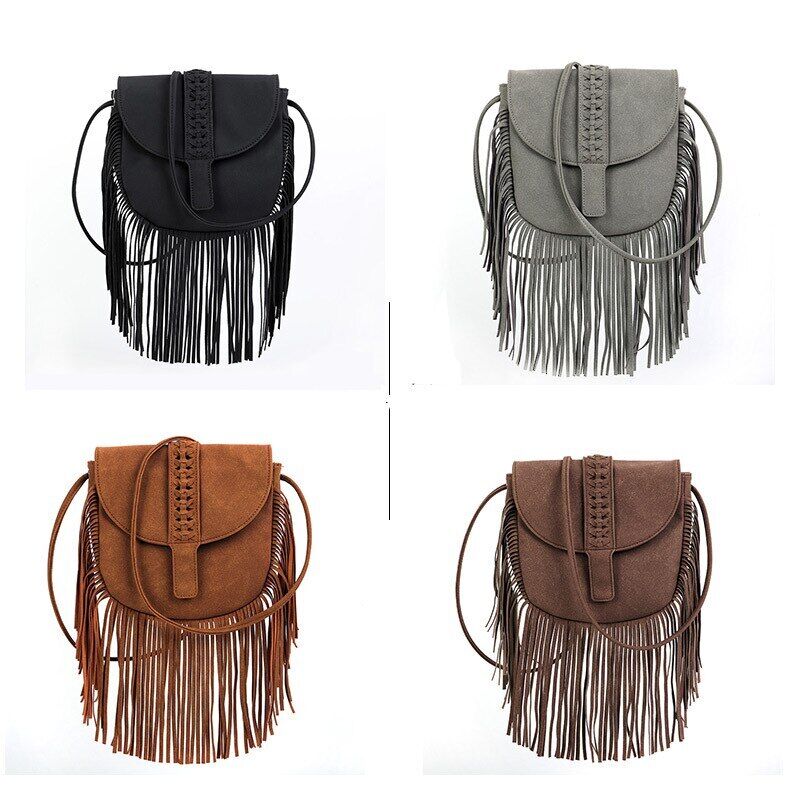 Faux Suede Leather Boho Bag Women's Handbags Bag Women Shoulder Crossbody Bags