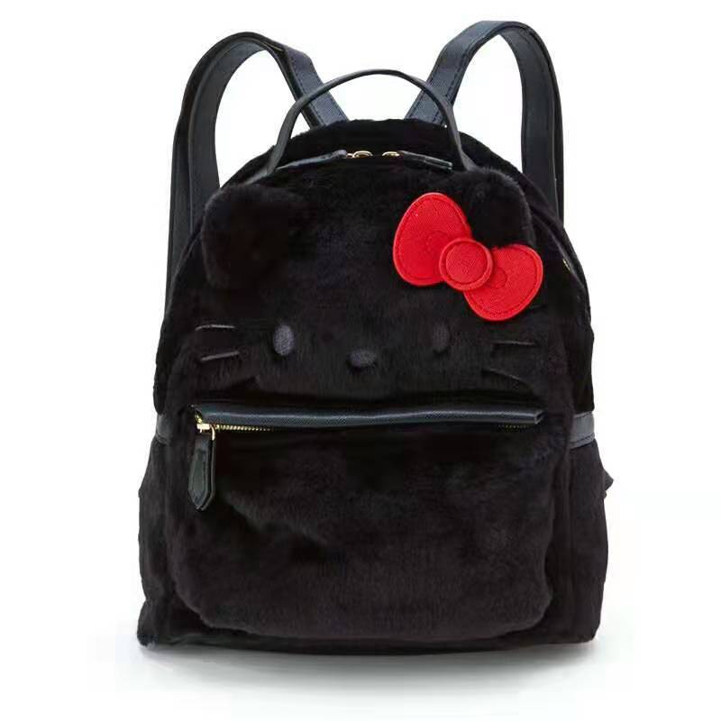New Cinnamoroll Cute Plush Big Face Ears Back Backpack Plush Headform Backpack