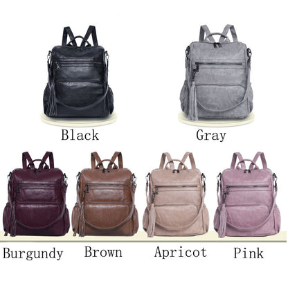 Angel Kiss Backpack for Women Soft Leather Large Travel Bags Sling Shoulder Bag