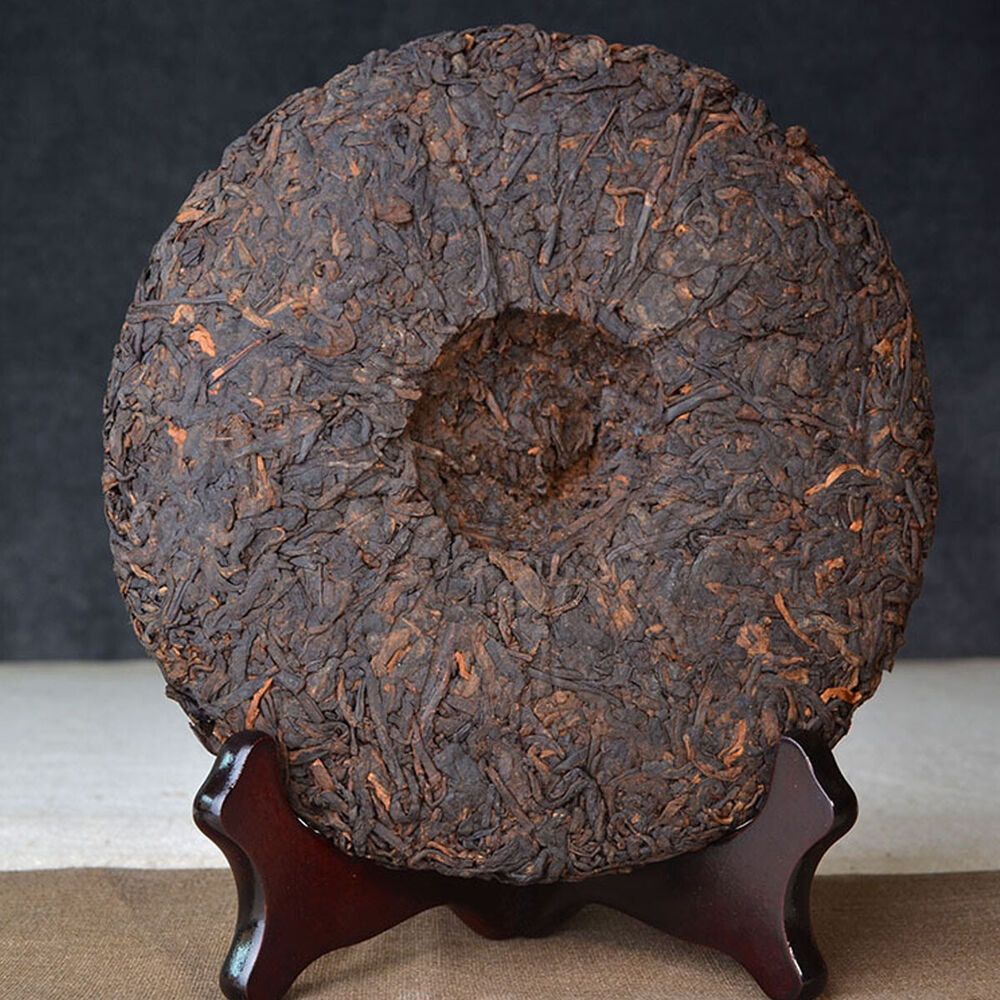 357g Premium Organic Cooked Tea Cake Chinese Yunnan Ripe Pu-erh for Collection