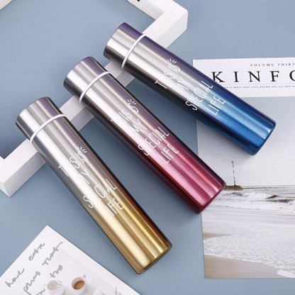 Water Bottle 200ml Slim Double Wall Thermos Thermal Cup Travel Mug Vacuum Flasks