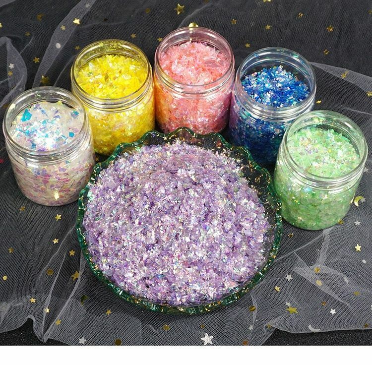 40g Small Gravel Crystal Glass Sand Filler UV Resin Jewelry Crafts Making Supply