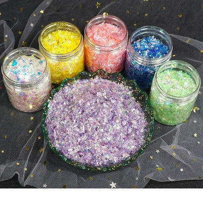 40g Small Gravel Crystal Glass Sand Filler UV Resin Jewelry Crafts Making Supply
