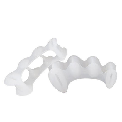 1pair Silicone Toe Finger Separator 3 Hole Hallux Valgus Orthopedic Spacers Buni