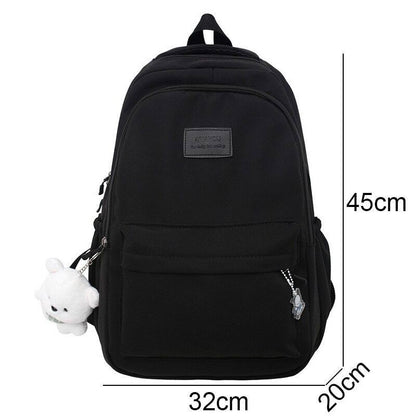 Lady High Waterproof College Backpack Women Laptop School Bags Travel Book Bag