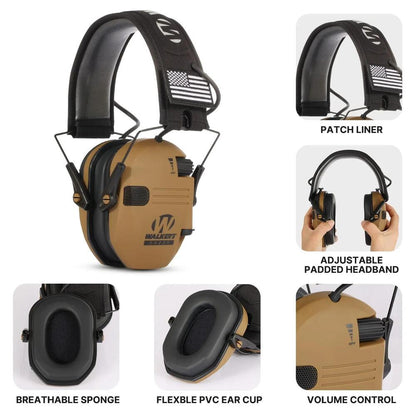 Walkers Shooting Ear Protection Hearing Muff Slim Anti-noise Electronic Ear Muff