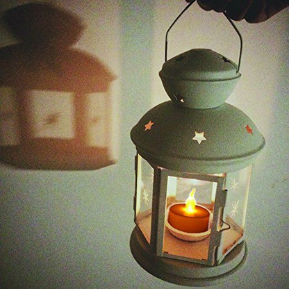 Etronic Battery Powered Flameless LED Tea Light Candles for Parties Ivory