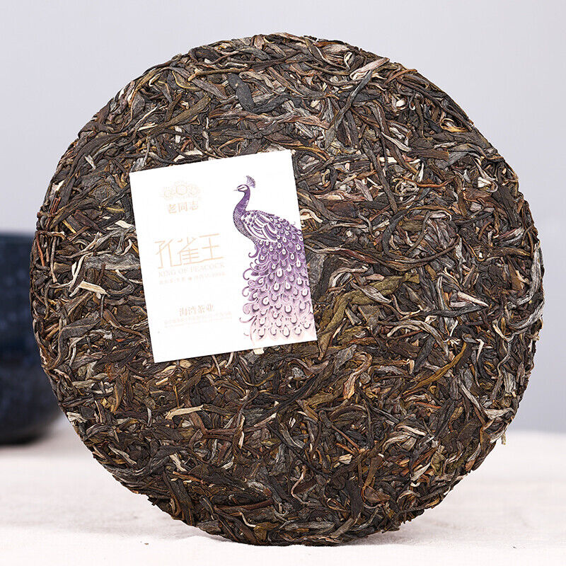 2020 KING OF PEACOCK Laotongzhi Pu'er Tea Raw Puerh YIWU Old Tree Puer Tea 400g