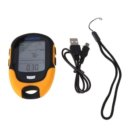 Handheld GPS Navigation Tracker Compass Locator Digital Altimeter Barometer Tool