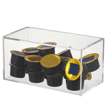 Storage Boxes Acrylic Office Supply Food Container Display Case 20.3x10.3x10.3cm