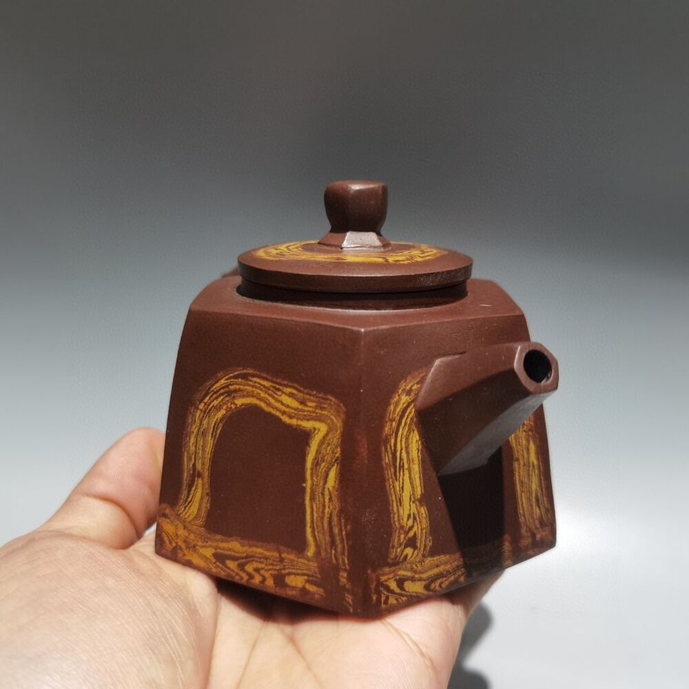 Vintage China Yixing Purple Clay Teapot Zisha Handmade Ceramic Exquisite Teaware