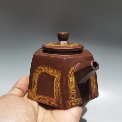 Vintage China Yixing Purple Clay Teapot Zisha Handmade Ceramic Exquisite Teaware