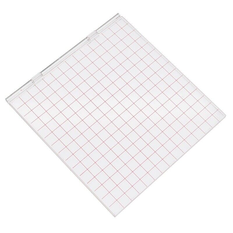 Scrapbooking Stamping Tools Folder Card Making Embossing Acrylic 15.2x15.3x0.7cm