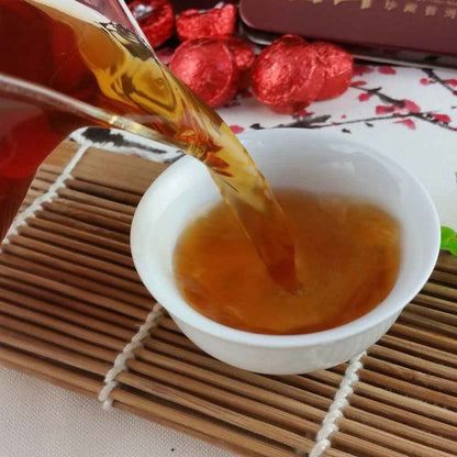 2021/2022 yr Rose Mini Ripe Puer Tuocha, Yunnan Shu Pu er Puerh Gift Packing 75g