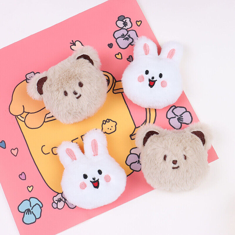 Nerdy Bear Happy Rabbit Cartoon Plush Doll Brooch Student School Bag Decoration