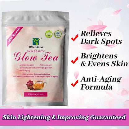 Skin glow tea Private Lable lightening skin whitening tea 63g