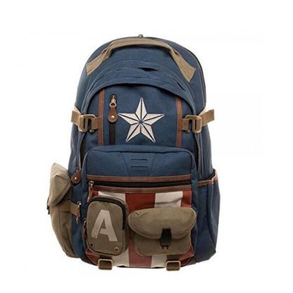 Marvel Comic The Avengers Captain America Schoolbag Backpack Rucksack Laptop