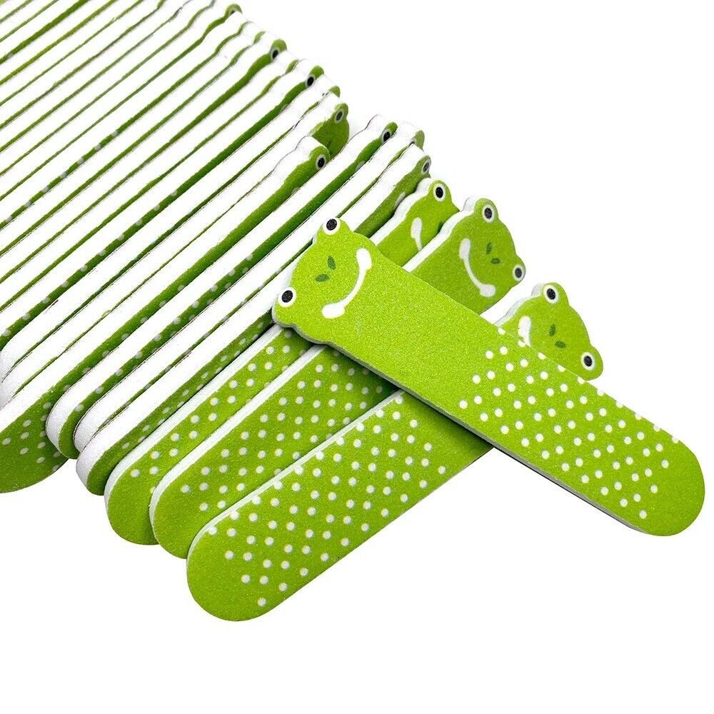 Nail Buffer Sanding Files 50Pcs Mini Sandpaper Animals DIY Finger Tip Salon Tool