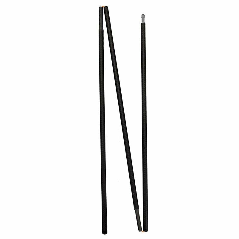 126/125cm Carbon Fiber Ultralight Pyramid Tent Double Straight Pole Camping 2PCS