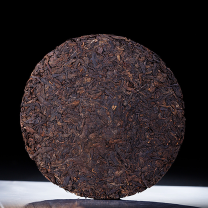 357g/12.59oz Yiku Xigui First Spring Ancient Large Leaf Aged Pu'er Ripe Cake Tea