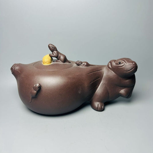 Vintage Chinese Yixing Purple Clay Teapot Zisha Ceremony Teaware Collection Rare