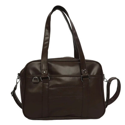 Student Bag Handbag School Student Bag Shoulder Bag PU Women's Computer Bag