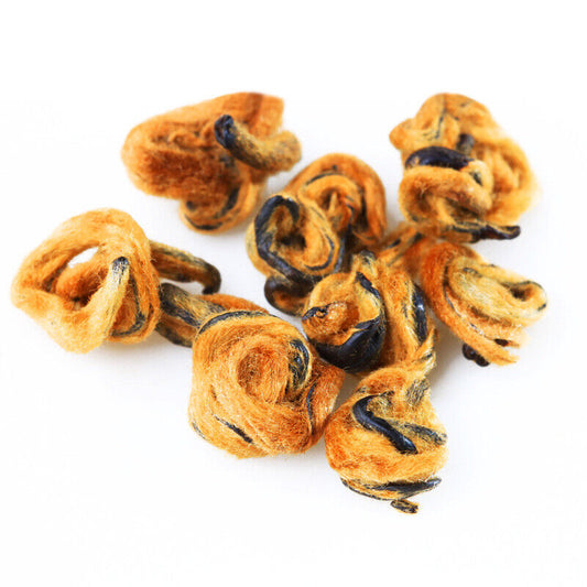 Fengqing Dian Hong tea gold snail spring tea Yunnan black tea red snail gold bud