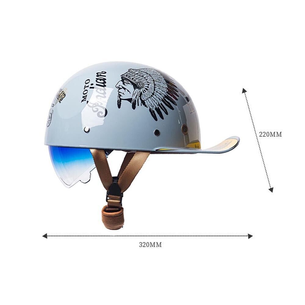 Adult Motorcycle Half Helmet Motorcycle Helmet Baseball Cap For Men Women Gift