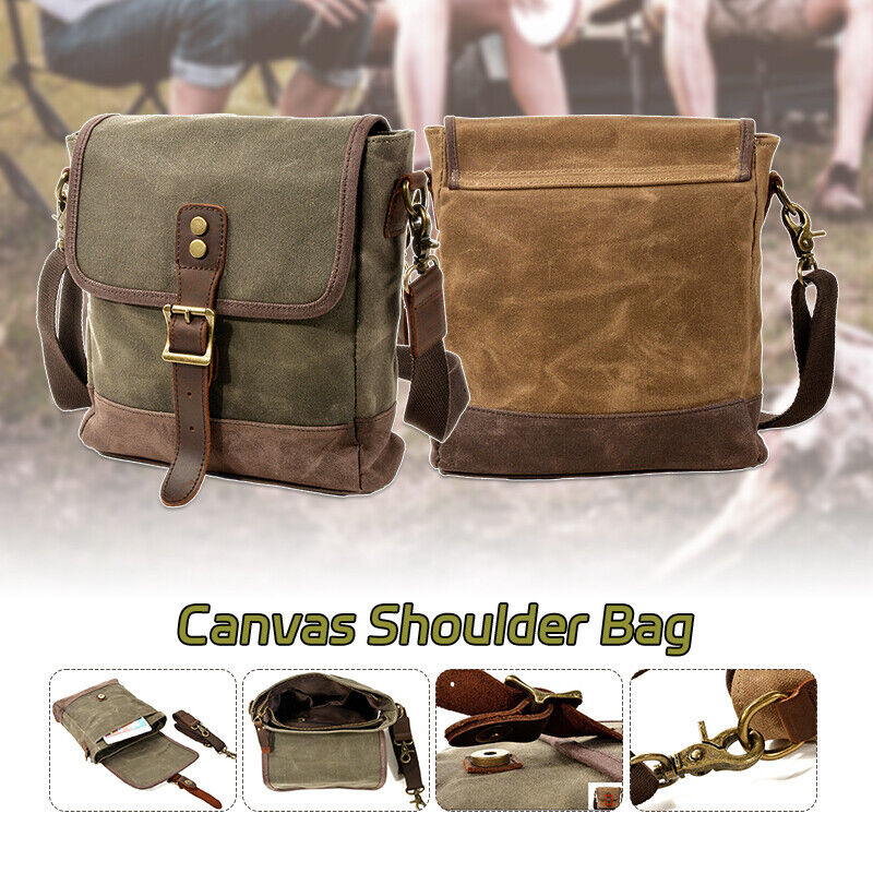 Mens Medieval Crossbody Canvas Bag Shoulder Bag Leisure Package Outdoor Travel