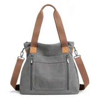 Canvas Shoulder Bag Fashion Large Capacity Crossbody Purse Polyester Handbags