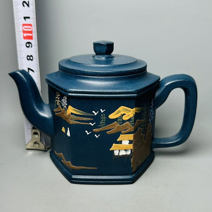 Vintage Chinese Yixing Purple Clay Teapot Zisha Ceremony Exquisite Teaware Rare