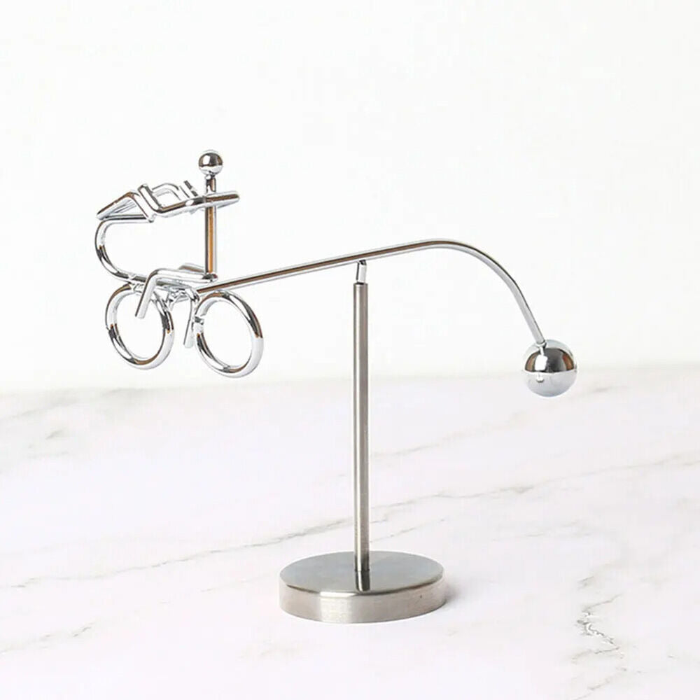 Balance Toys Ornaments Stainless Steel Swing Tumbler Rotating Kinetic Home Decor
