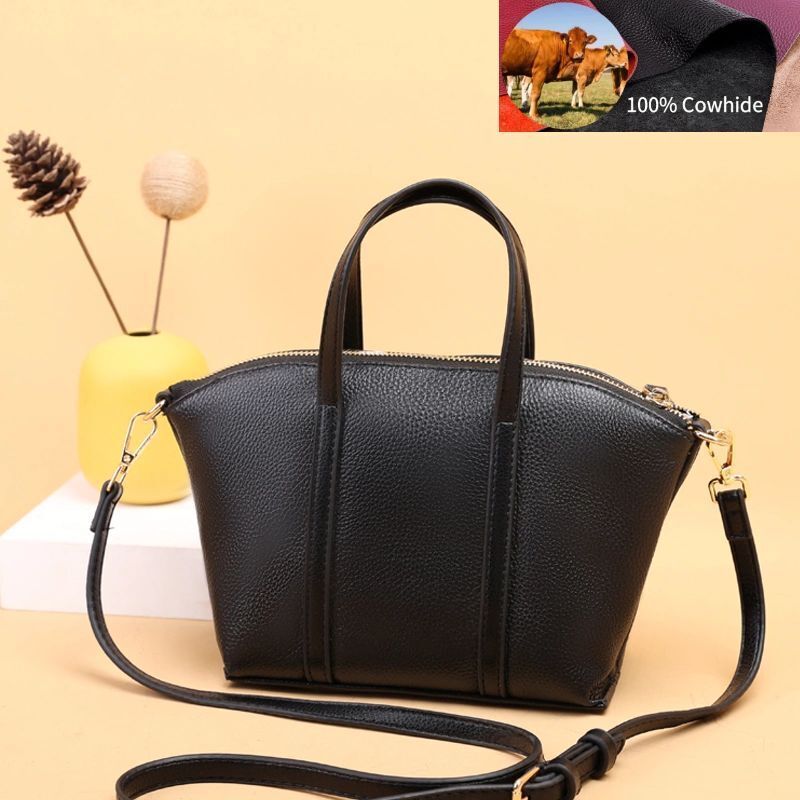 Genuine Leather Shoulder Bag Crossbody Handbag Totes Messenger Purse 20*17*9 CM