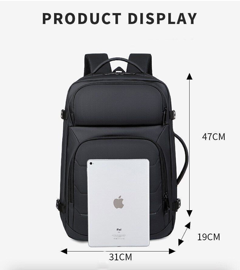 Men Business Backpacks Charging 17 Inch Laptop Bags Handle Backpack Travel Bag
