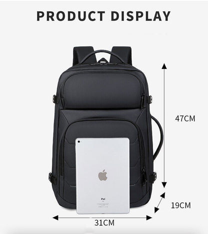 Men Business Backpacks Charging 17 Inch Laptop Bags Handle Backpack Travel Bag