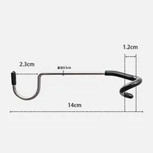 Stainless Steel Light Stand Holder Hooks Portable Tent Pole Lamp Hanger Hunting