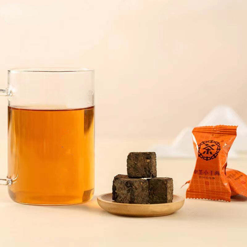 240g Anhua Mini Dark Tea Brick Portable Fucha Chinese Red Tea Organic Black Tea