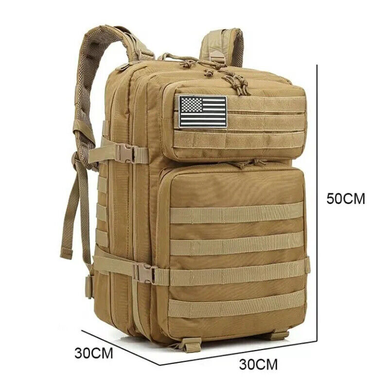 50L Military Tactical Backpack Men Bags Outdoor Sport Hiking Camping Trekking